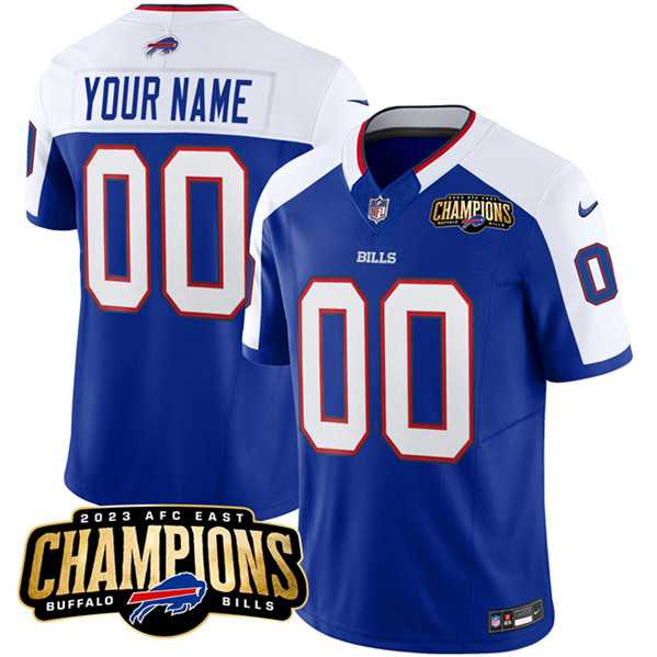 Men & Women & Youth Buffalo Bills Active Player Custom Blue White 2023 F.U.S.E. AFC East Champions Ptach Football Stitched Jersey